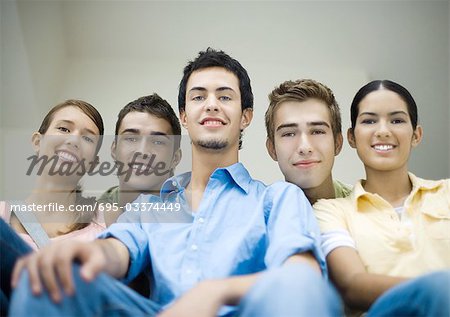 Group of teenage friends, portrait