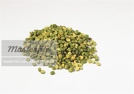 Pile of dried split peas