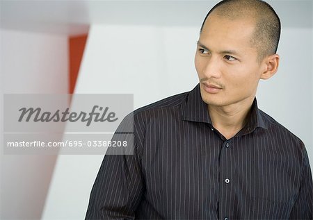 Man wearing button down shirt, portrait