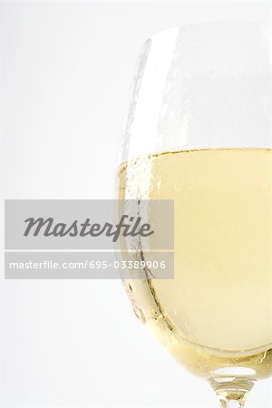Glass of white wine with condensation, cropped Glass of white wine with condensation, cropped