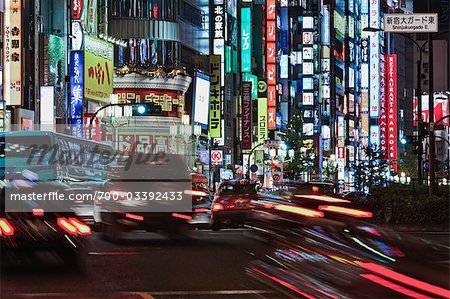 Quartier de Shinjuku, Tokyo, région de Kanto, Honshu, Japon Quartier de Shinjuku, Tokyo, région de Kanto, Honshu, Japon