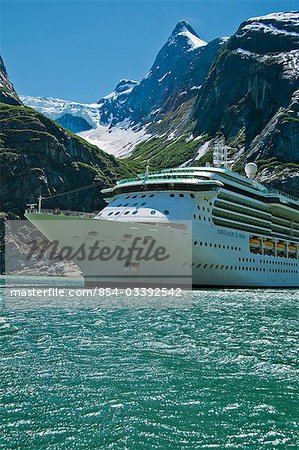 Royal Carribean cruise Schiff * Serenade der Meere * in Endicott Arm in der Nähe von Dawes Gletscher, Tracy Arm - Furten Terror National Wilderness, Southeast Alaska