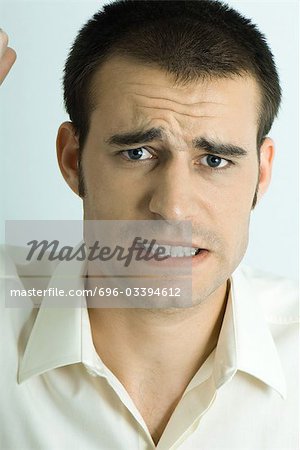 Man making face, portrait