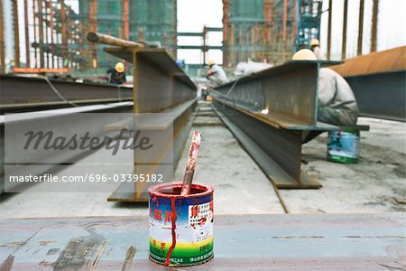 Peinture peut sur chantier