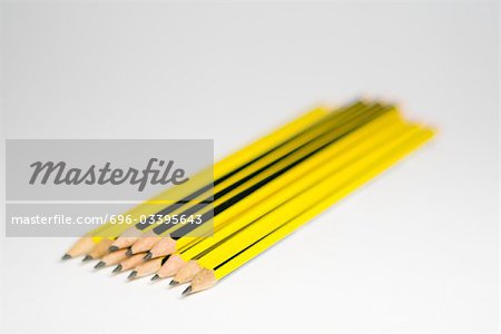 Crayons empilées, gros plan Crayons empilées, gros plan