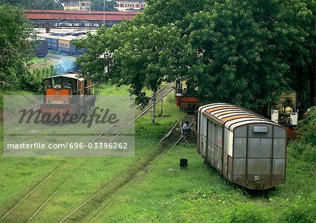 Myanmar, voitures de chemin de fer