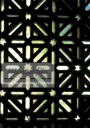 Lattice work window, close-up