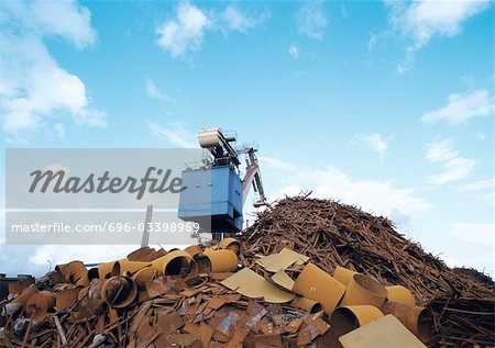 Pile of scrap iron