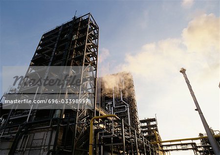 Thermal power plant, low angle view