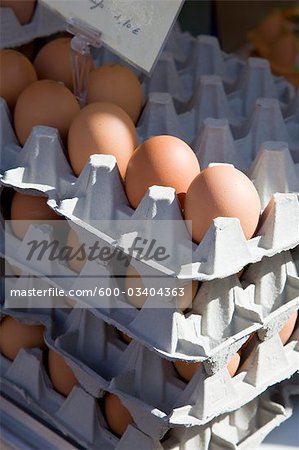 Eggs at Farmer's Market, Aubel, Belgium