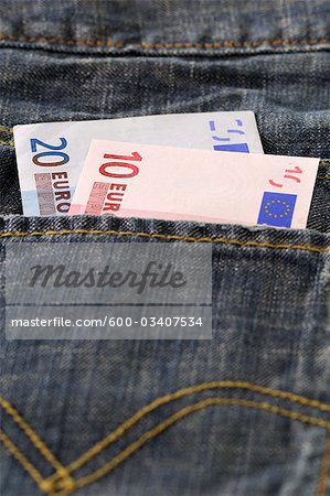 Euro in der Tasche