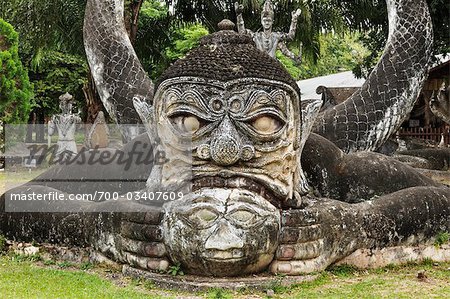 Statue de Bouddha Park, Province de Vientiane, Laos