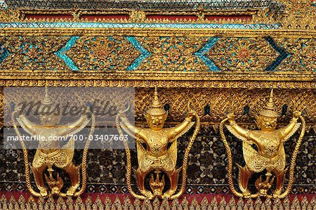 Wat Phra Kaew, Grand Palais, Bangkok, Thaïlande