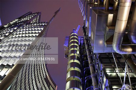 UK,England,London. The Lloyd's Building in the London city centre.