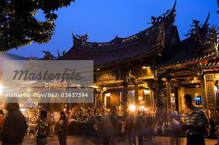 Temple de Longshan nuit