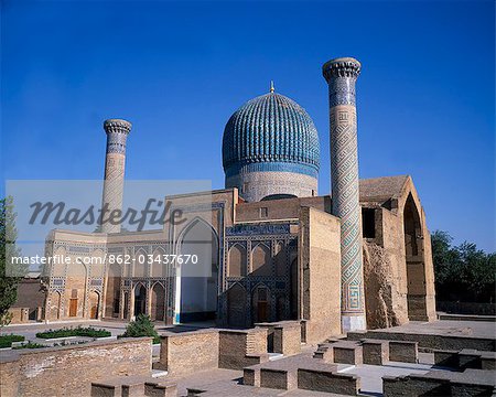 Gur-e-Mir,a mausoleum commissioned by Timur and completed in 1404AD for his grandson and heir Muhammed Sultan who died campaigning. A year later,Timur died and was interred alongside Muhammed.