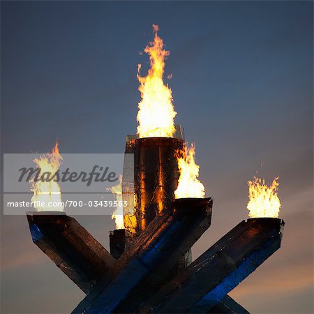 Vancouver 2010 Olympic Cauldron, Vancouver, British Columbia, Canada