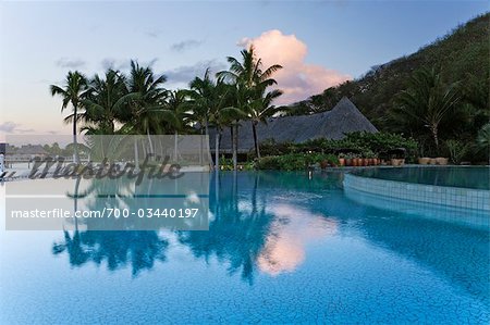 Swimming Pool at Bora Bora Nui Resort, Bora Bora, Tahiti, French Polynesia