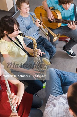 Students in Music Class