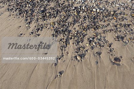 Stones sur la plage, le Parc National Olympic, l'état de Washington, USA