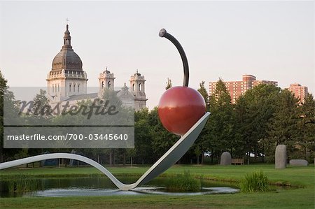 Spoonbridge et Cherry, jardin de sculptures de Minneapolis, Minneapolis, Minnesota, USA