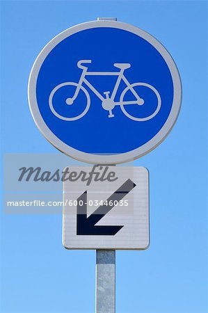 Fahrrad-Lane-Zeichen
