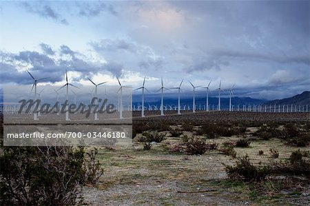 Wind Farm, Desert Hot Springs Riverside County, Kalifornien, USA