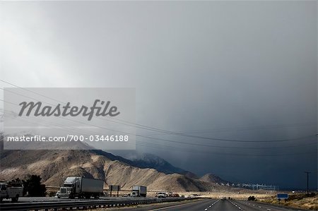 Autobahn 62, Desert Hot Springs Riverside County, Kalifornien, USA