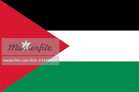 Drapeau National de la Jordanie