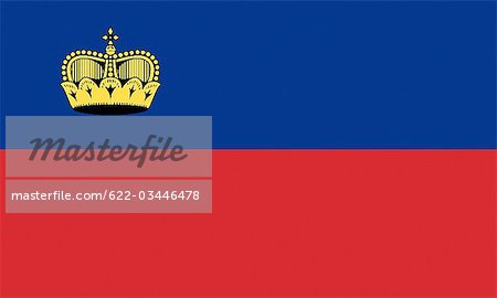 Fürstentum Liechtenstein Nationalflagge