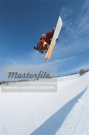 Snowboarder  in Mid-air