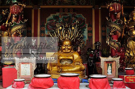 Buddha Statue, Wat Phanan Choeng, Ayutthaya, Thailand