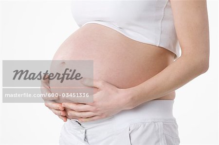 Close-up of Pregnant Woman's Belly