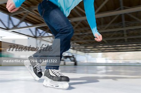 Homme de patinage, Salzbourg, Autriche