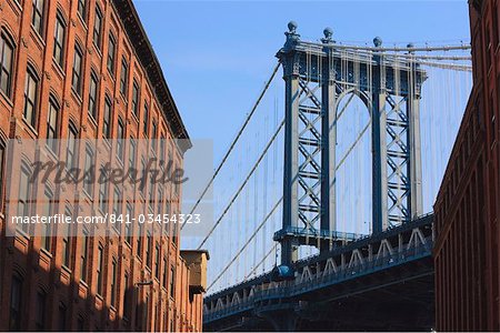 Manhattan Bridge, DUMBO, Brooklyn, New York City, New York, Vereinigte Staaten von Amerika, Nordamerika