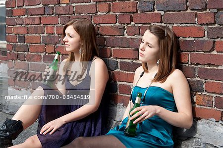 Teenage Girls Drinking Alcohol