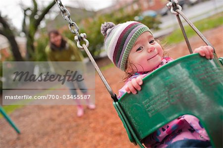 Fille en Swing, Portland, Oregon, Etats-Unis