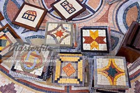 Mosaïque à vendre, Mont Nebo, Jordanie Mosaïque à vendre, Mont Nebo, Jordanie