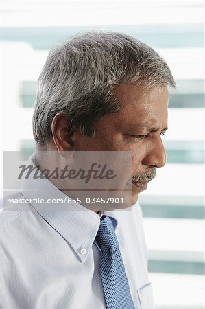 Profile of Indian man