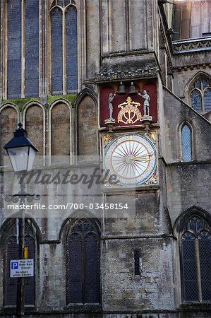 Puits cathédrale, Wells, Somerset, Angleterre