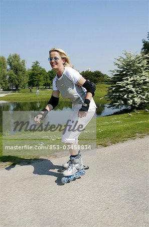 Inline patinage artistique et de grande taille des hauts femme