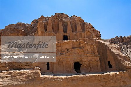 Tombeau nabatéen, Petra, Jordanie, Moyen-Orient