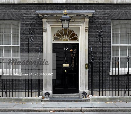 Number 10 Downing Street, Westminster, London.
