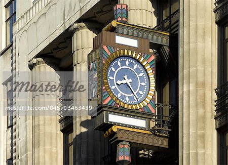 Art Deco Clock, Fleet Street, London.