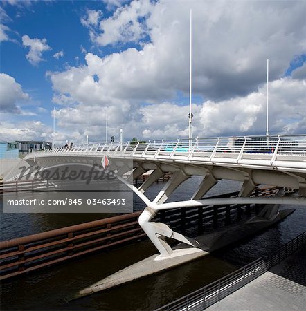 Kronprinzenbrucke, Kronprinz-Brücke, Berlin. Architekten: Santiago Calatrava