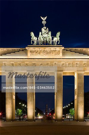 Quadriga, Brandenburger Tor, Berlin. Architekten: Carl Gotthard Langhans