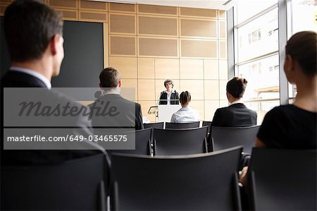 Business people in seminar