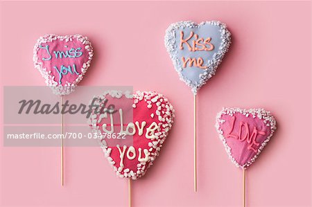 Heart Shaped Lollipops