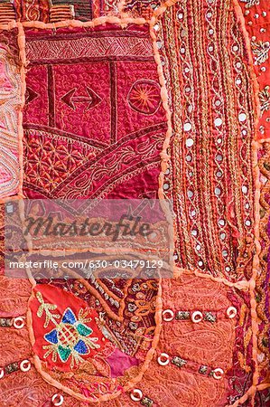 Close-up of a handmade rug Close-up of a handmade rug