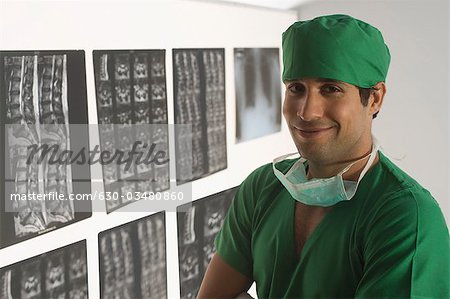 Portrait of a male surgeon smiling